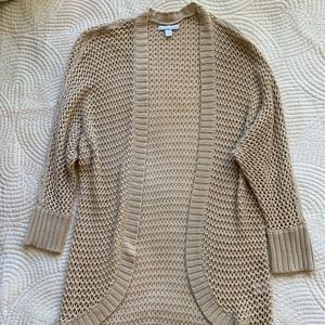new york and co beige knit cardigan